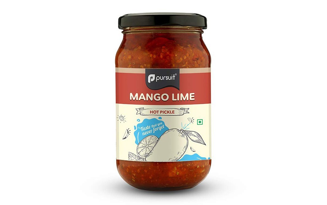 Pursuit Mango Lime Hot Pickle    Glass Jar  400 grams